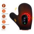 Håndmassagehandske med rødt lys og varme - 24 LED-perler, 3 vibrationsindstillinger og LCD-kontrolpanel