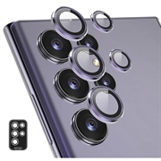 Samsung Galaxy S24 Ultra Hat Prince Kamera Linse Skærmbeskyttelse Hærdet Glas - Lilla