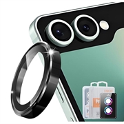 Samsung Galaxy Z Flip8 Hat Prince Kamera Linse Skærmbeskyttelse Hærdet Glas - Sort