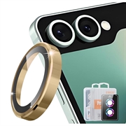 Samsung Galaxy Z Flip8 Hat Prince Kamera Linse Skærmbeskyttelse Hærdet Glas - Guld