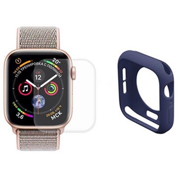 Hat Prince Apple Watch Series SE 3/SE (2022)/SE/6/5/4 Full Beskyttelsessæt - 40mm - Mørkeblå
