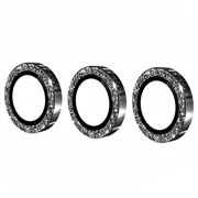 Samsung Galaxy S26+ Hat Prince Glitter Kamera Linse Beskytter - Sort