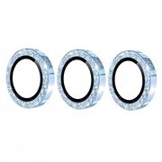 Samsung Galaxy S26+ Hat Prince Glitter Kamera Linse Beskytter - Blå