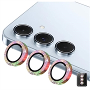 Samsung Galaxy S26 Hat Prince Glitter Kamera Linse Beskytter - Farverig