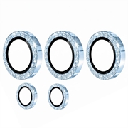 Samsung Galaxy S26 Ultra Hat Prince Glitter Kamera Linse Beskytter - Blå