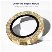 Samsung Galaxy Z Flip8 Hat Prince Glitter Kamera Linse Beskytter - Guld