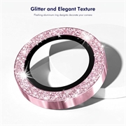 Samsung Galaxy Z Fold8 Hat Prince Glitter Kamera Linse Beskytter - Pink