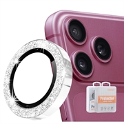 iPhone 18 Pro/18 Pro Max Hat Prince Glitter Kamera Linse Beskytter - Sølv