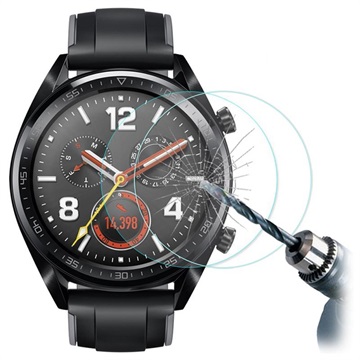 Hat Prince Huawei Watch GT Hærdet glas skærmbeskyttelse - 2 Stk.