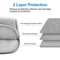 Haweel HWL7014 12.5"-13.5″ MacBook sleeve - Lysegrå