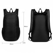 Sammenfoldelig letvægts rygsæk i vandafvisende stof fra HAWEEL HWL7033 - Sort