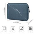 Haweel Slim tablet-/laptop-taske - 9.7"-11" - Blå