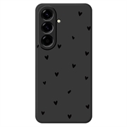 Samsung Galaxy A57 Slim TPU-cover med hjertemønster