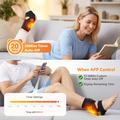 Opvarmet ankelbandage / elektrisk fodvarmer - 3000mAh - sort