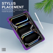 iPad Pro 13 2024/2025 Heavy Duty 360 Cover med Håndrem - Lilla