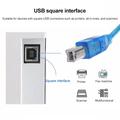 Højhastigheds USB printer kabel 2.0 - USB-A han / USB-B han - 1.8m - Blå