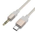 Hoco UPA32B USB-C til 3.5mm lydkabel - 1m - guld