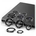 Samsung Galaxy S22 Ultra 5G Hofi Camring Pro+ Kameralinsebeskytter - Sort Kant