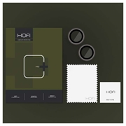 iPhone 15/15 Plus Hofi Camring Pro+ Kameralinsebeskytter - Sort Kant