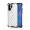 Huawei P30 Pro Honeycomb Armored Hybrid Cover - Gennemsigtig