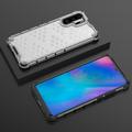 Huawei P30 Pro Honeycomb Armored Hybrid Cover - Gennemsigtig