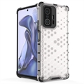 Xiaomi 11T/11T Pro Honeycomb Armored Hybrid Cover - Gennemsigtig