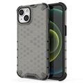 Honeycomb Armored iPhone 14 Plus Hybrid Cover - Sort