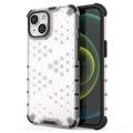 Honeycomb Armored iPhone 14 Hybrid Cover - Gennemsigtig