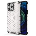 Honeycomb Armored iPhone 14 Pro Max Hybrid Cover - Gennemsigtig