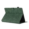 Honeycomb-mønstret universelt tablet-etui med kortholdere - 10" - Army Grøn