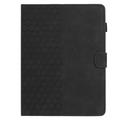 Honeycomb-mønstret universelt tablet-etui med kortholdere - 10" - Sort