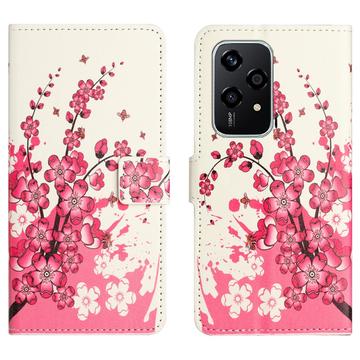 Honor 200 Lite Style Series Pung - Pink Blomster