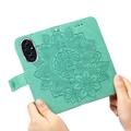 Honor 200 Mandala Series Etui med Pung - Grøn
