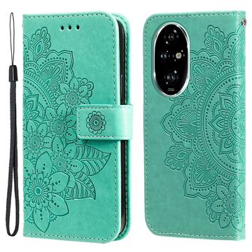 Honor 200 Pro Mandala Series Etui med Pung - Grøn