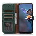 Honor 200 Smart/X7c 4G/5G Læderpung med RFID - Grøn