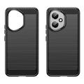 Honor 400 Børstet TPU Cover - Karbonfiber - Sort