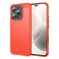Honor 400 Lite/X70i Børstet TPU Cover - Karbonfiber