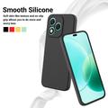 Honor 400 Lite Flydende silikone cover med håndrem - sort