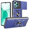 Honor 400 Lite Roterende Ring Hybrid Cover med Kameraskjold - Blå