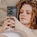 Honor 400 Pro Børstet TPU Cover - Karbonfiber - Sort