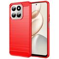 Honor 400 Smart/X7d 4G Børstet TPU Cover - Karbonfiber