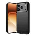 Honor 600/600 Pro Børstet TPU Cover - Karbonfiber - Sort