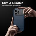 Honor 600/600 Pro Børstet TPU Cover - Karbonfiber - blå
