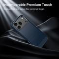 Honor 600/600 Pro Børstet TPU Cover - Karbonfiber - blå