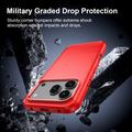 Honor 600/600 Pro Børstet TPU Cover - Karbonfiber - rød
