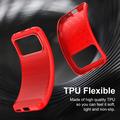 Honor 600/600 Pro Børstet TPU Cover - Karbonfiber - rød