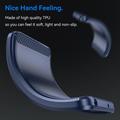 Honor 600 Lite Børstet TPU Cover - Karbonfiber - blå