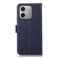 Honor 600 Lite Pung læder cover med RFID - blå