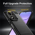 Honor 600 Smart Børstet TPU Cover - Karbonfiber