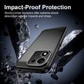 Honor 600 Smart Børstet TPU Cover - Karbonfiber